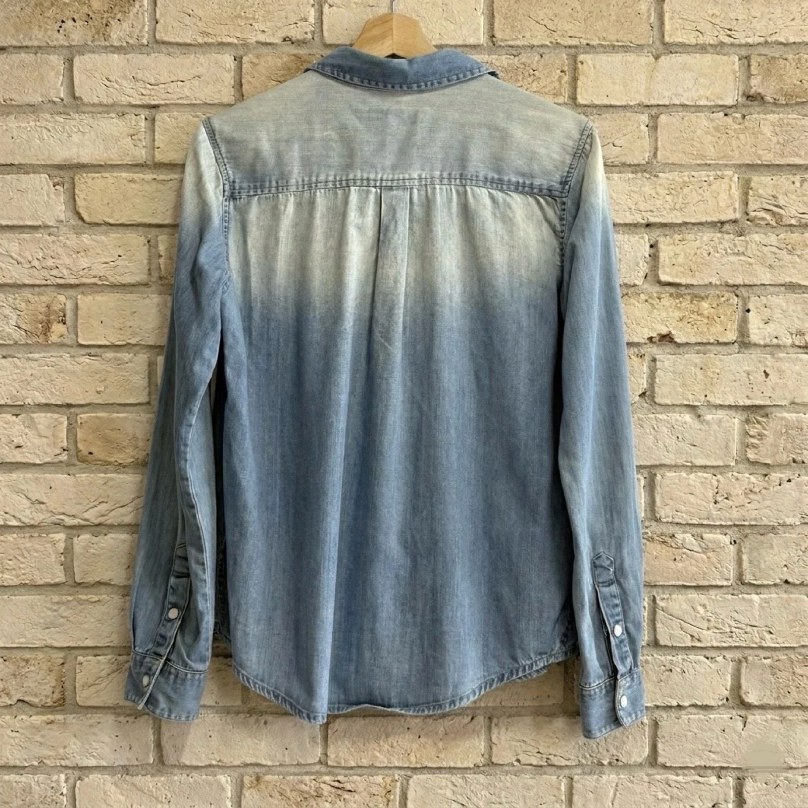 Blendshe Distressed Effect Denim Shirt – photo 2